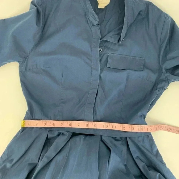 Band of Outsiders Navy Shirt Dress - Picture 8 of 9